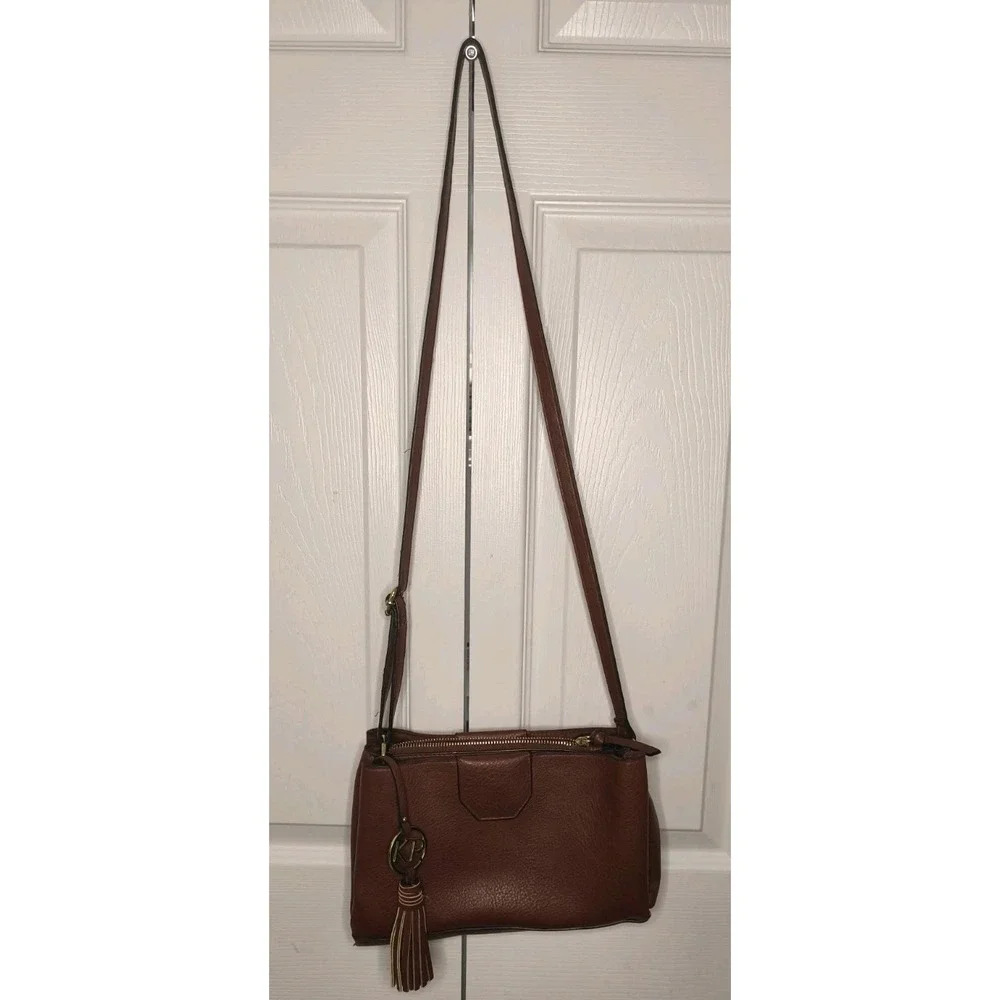 Brown Bueno Handbag Brown adjustable strap Lined Crossbody Purse‎ Shoulder Bag
